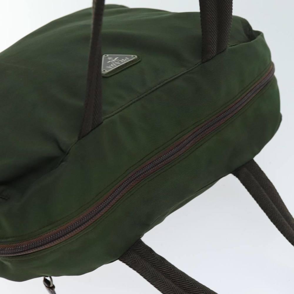 PRADA Hand Bag Nylon Khaki Auth ac2986 - Picture 6 of 16